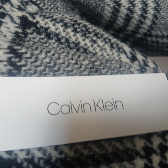 Black and White Plaid Coat Calvin Klein - Picture 6 of 7